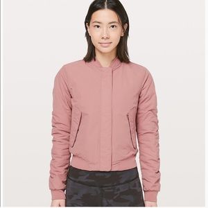 Lululemon Pink Two-Way Bomber Jacket
